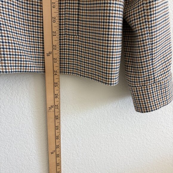 ZADIG & VOLTAIRE Kartys Car Jacket Women’s Medium – Metallic Faux Leather Plaid - Picture 10 of 16